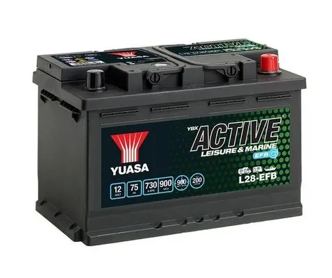 Baterie de pornire YUASA L28-EFB Active Leisure & Marine 75Ah 12V
