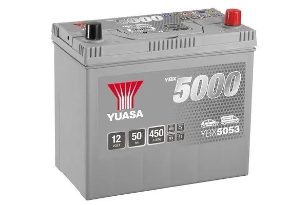 Baterie de pornire YUASA YBX5053 50Ah 12V (ideala pentru Tesla Model 3)