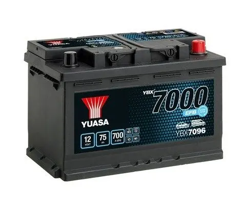 Baterie de pornire YUASA YBX7096 EFB 75Ah 12V