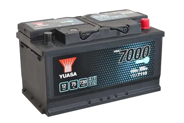 Baterie de pornire YUASA YBX7110 EFB 75Ah 12V