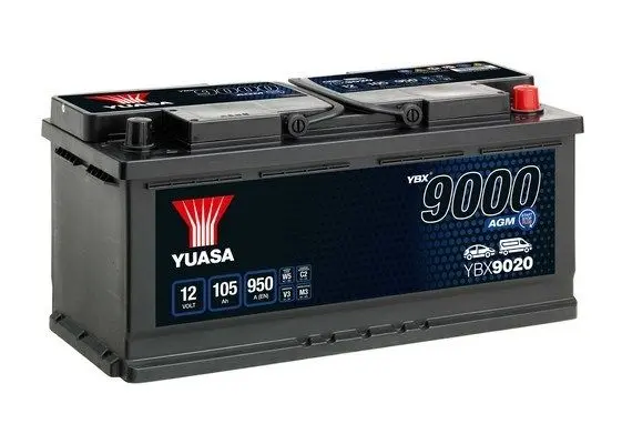 Baterie de pornire YUASA YBX9020 AGM 105Ah 12V