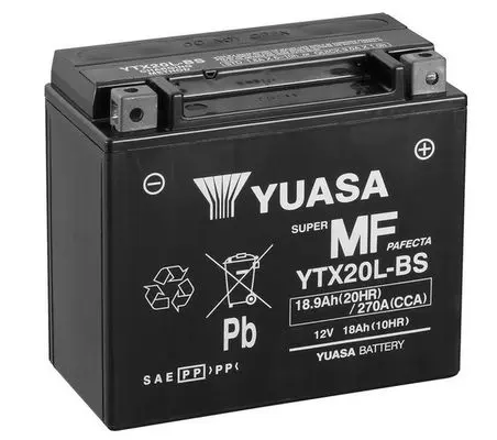 Baterie de pornire YUASA YTX20L-BS 18,9Ah 12V
