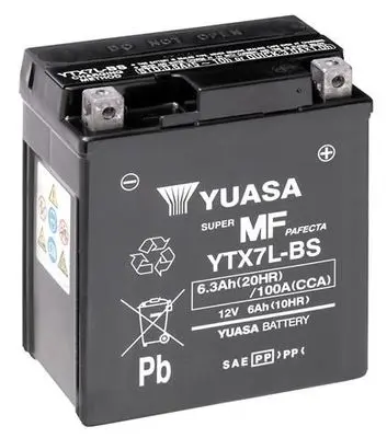 Baterie de pornire YUASA YTX7L-BS 6,3Ah 12V