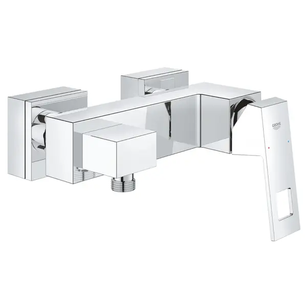 Baterie dus Grohe Eurocube 23145000, monocomanda, debit reglabil, cartus ceramic, Crom