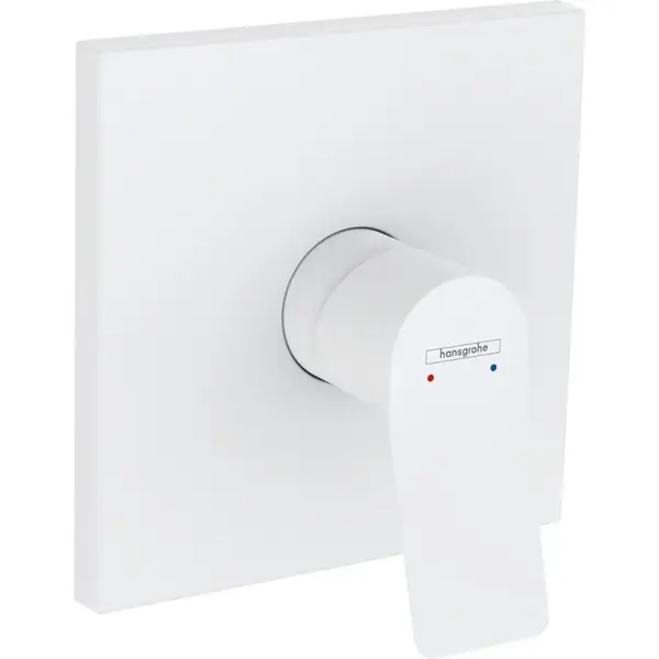 Baterie dus Hansgrohe Vivenis incastrata pentru corp ingropat, alb mat, 75615700