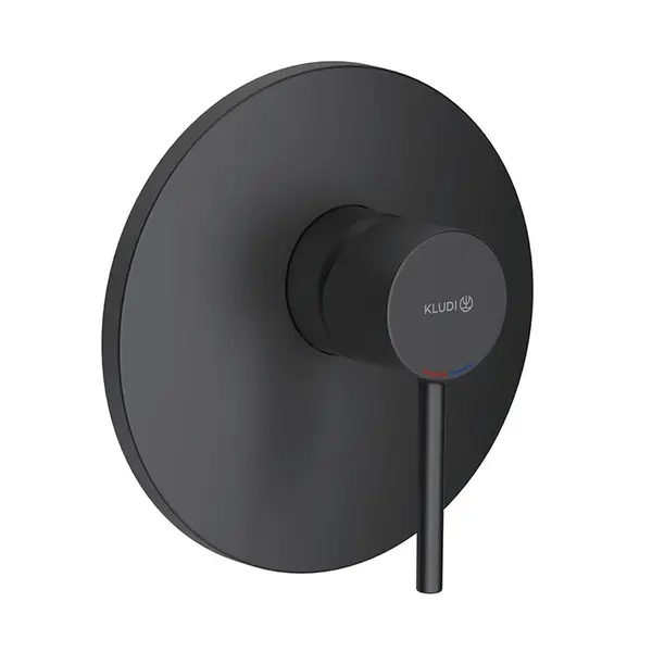Baterie dus incastrata Kludi Bozz pentru corp ingropat negru mat