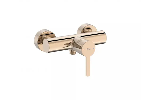 Baterie dus Roca A5A2196RG0, Gama Naia, aparenta, monocomanda, Rose gold lucios