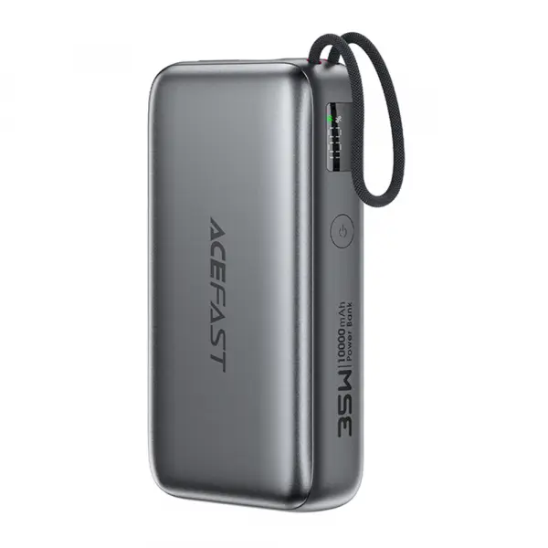 Baterie Externa Acefast M32, 10000mAh, 35W, PD , 2 x USB-C, Gri