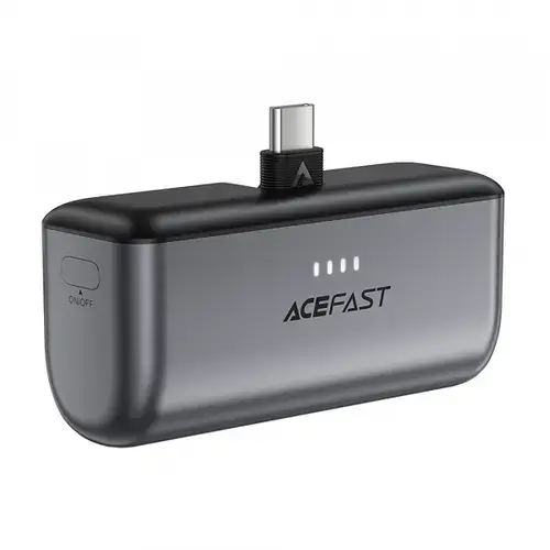 Baterie Externa Acefast M9, 5000mAh, 20W, PD, 2 x USB-C (Negru)