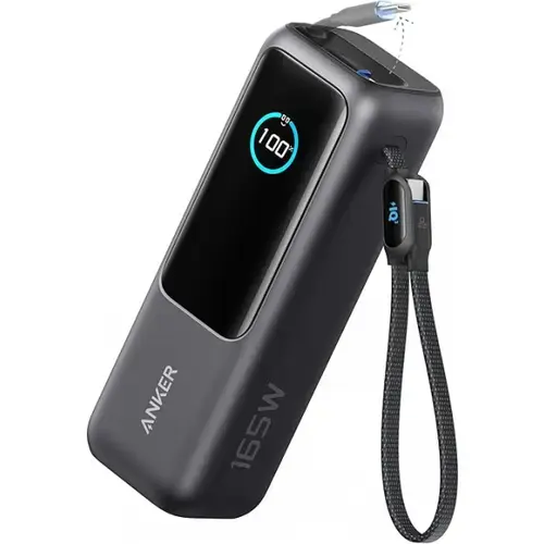 Baterie Externa Anker A1695H11, 25000mAh, 165W, QC + PD, 1 x USB-A - 3 x USB-C, Gri