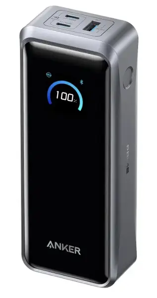 Baterie externa Anker Prime A110AH11, 26.250 mAh, 300W, USB-C, 2x USB-C, 1x USB-A, Smart Display (Negru)