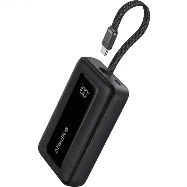 Baterie Externa Anker Zolo, 10000mAh, 30W, QC + PD, 1 x USB-A - 2 x USB-C, Neagra A1688H11
