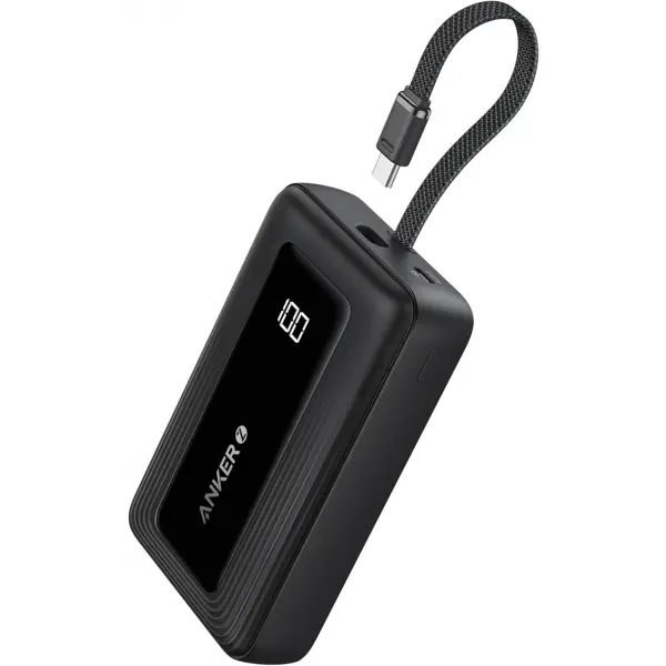 Baterie Externa Anker Zolo, 20000mAh, 30W, QC + PD, 1 x USB-A - 2 x USB-C, Neagra A1689011