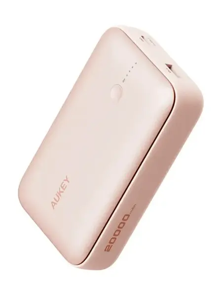 Baterie externa Aukey PB-Y57 Spark Mini, 20000 mAh, USB-A, USB Type-C, 22.5 W (Roz)