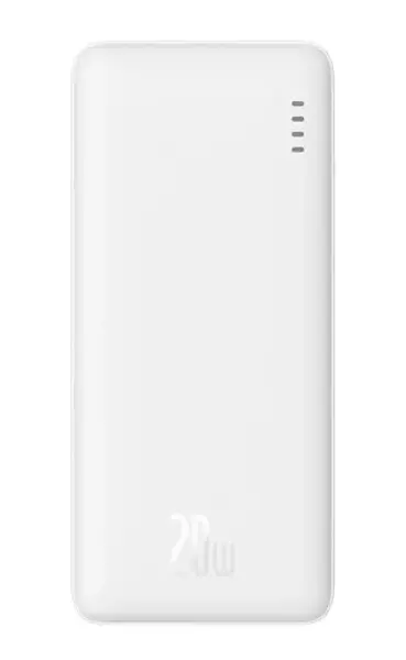Baterie Externa Baseus Airpow, 10000mAh, 20W, QC + PD, 1 x USB-A - 1 x USB-C (Alb)