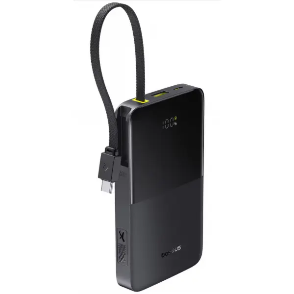 Baterie Externa Baseus EnerFill Bipow2 Pro, 10000mAh, 22.5W, QC + PD, 1 x USB-A - 2 x USB-C, Neagra E0027600