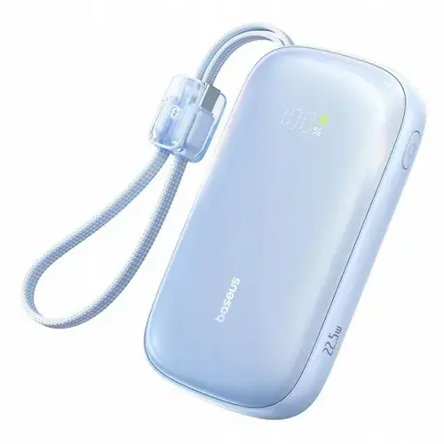 Baterie Externa Baseus EnerFill FC21 Qpow 3 Ultra, 20000mAh, 22.5W, QC + PD, 1 x USB-A - 1 x USB-C, E0027M03 (Albastru)