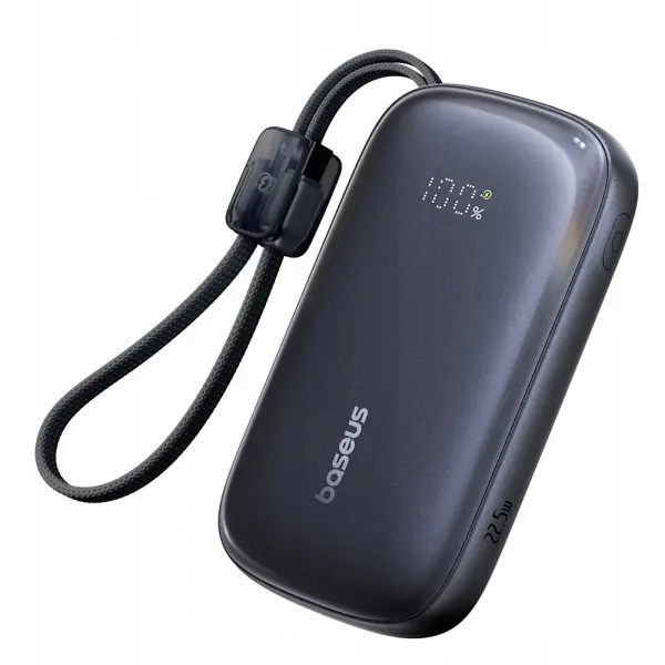 Baterie Externa Baseus EnerFill FC21 Qpow 3 Ultra, 20000mAh, 22.5W, QC + PD, 1 x USB-A - 1 x USB-C, Neagra E0027M00