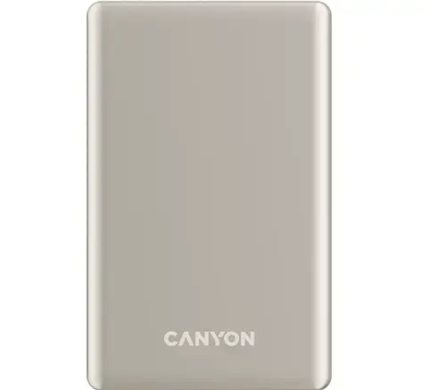 Baterie externa CANYON OnPower 505 slim Magsafe, 5000 mAh (Bej)