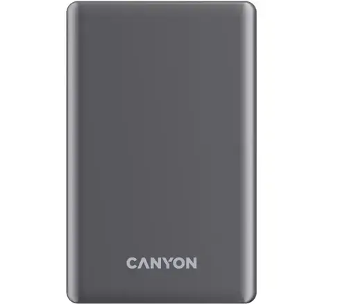 Baterie externa CANYON OnPower 505 slim Magsafe, 5000 mAh (Gri)