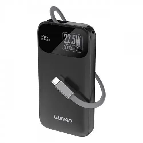 Baterie Externa Dudao K31, 10000mAh, 22.5W, PD, 2 x USB-C (Negru)
