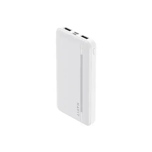Baterie externa HAVIT PB89, 10000 mAh, 2x USB, 1x USB-C, 22.5 W (Alb)