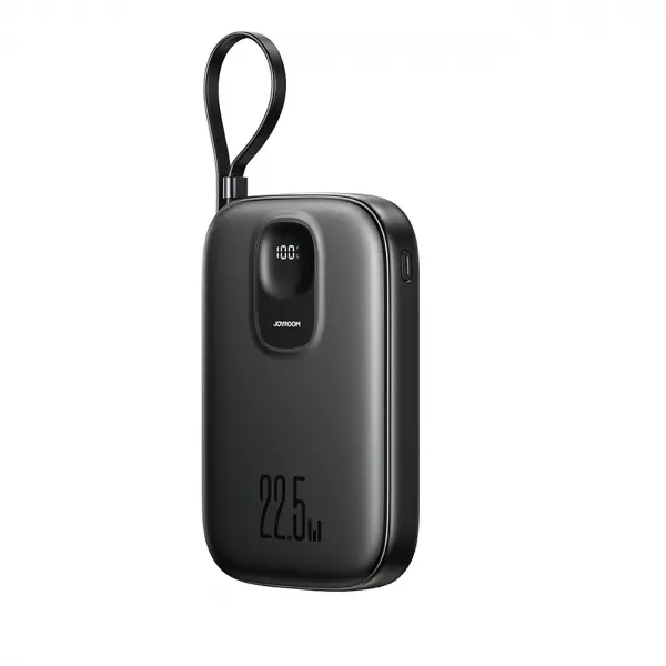 Baterie Externa Joyroom JR-PBF18, 10000mAh, 22.5W, QC + PD, 1 x Lightning - 1 x USB-A - 1 x USB-C, Neagra