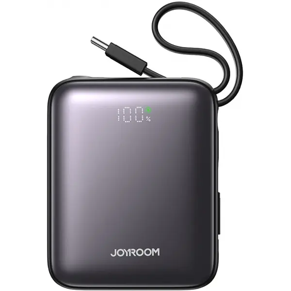 Baterie Externa Joyroom JR-PBF27, 10000mAh, 22.5W, QC + PD, 1 x Lightning - 2 x USB-C, Neagra