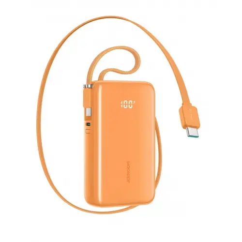 Baterie Externa Joyroom JR-PR2, 10000mAh, 35W, PD, 3 x USB-C (Portocaliu)