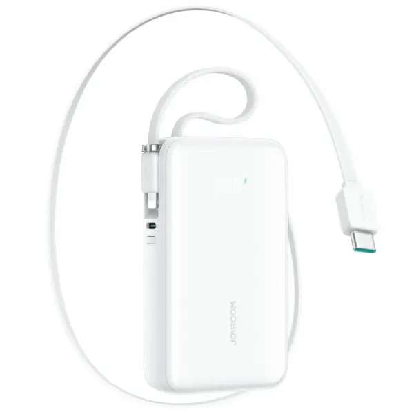Baterie Externa Joyroom JR-PR2L, 10000mAh, 35W, QC + PD, 1 x Lightning - 1 x USB-C, Alba