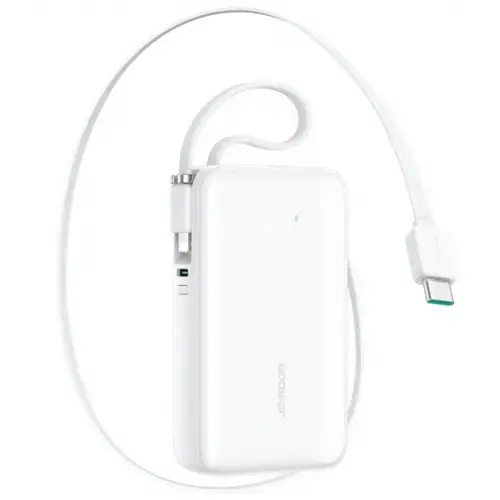 Baterie Externa Joyroom JR-PR2L, 10000mAh, 35W, QC + PD, 1 x Lightning - 2 x USB-C (Alb)