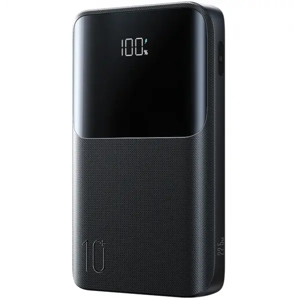 Baterie Externa Joyroom JR-QP191, 10000mAh, 22.5W, QC + PD, 1 x USB-A - 2 x USB-C, Neagra