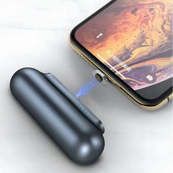 Baterie externa magnetica 3 in 1 5000 mAh Negru