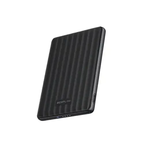 Baterie externa magnetica EcoFlow RAPID Mag, 5000 mAh, Wireless 7.5W, 20 W USB Type-C (Negru)