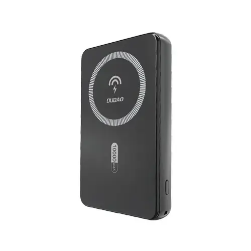 Baterie externa magnetica Wireless Dudao K14S, 5000mAh, 20W, 1xUSB-C 1xUSB-A, Incarcare Wireless 15W, Negru