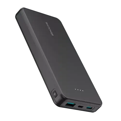 Baterie externa RavPower RP-PB1215, 10.000 mAh, 15W, USB-C, USB-A, microUSB (Negru)