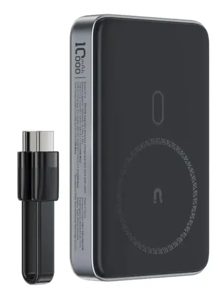 Baterie Externa Wireless Acefast M10, 10000mAh, 30W, PD + FQI, 1 x QI - 2 x USB-C, Neagra