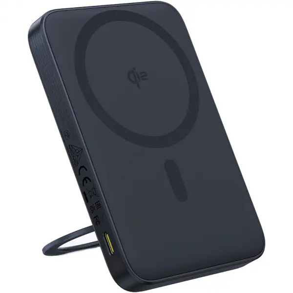 Baterie Externa Wireless Baseus PicoGo, 5000mAh, 20W, PD + FQI, 1 x QI - 1 x USB-C, Neagra P10076802123-00