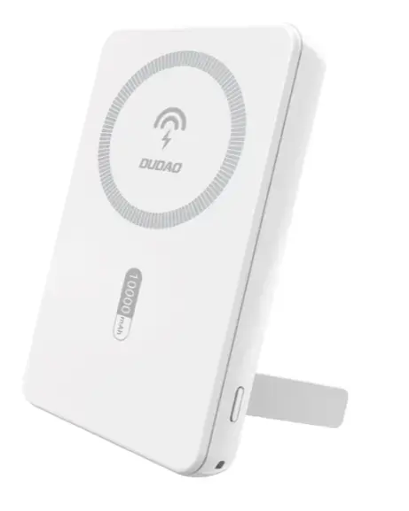 Baterie Externa Wireless Dudao K14S+, 10000mAh, 22.5W, QC + PD + FQI, 1 x QI - 1 x USB-A - 1 x USB-C, Alba