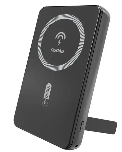 Baterie Externa Wireless Dudao K14S+, 10000mAh, 22.5W, QC + PD + FQI, 1 x QI - 1 x USB-A - 1 x USB-C, Neagra