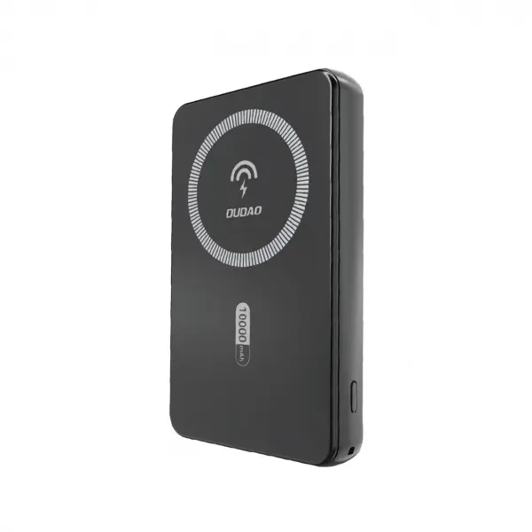 Baterie Externa Wireless Dudao K14S, 5000mAh, 20W, QC + PD + FQI, 1 x QI - 1 x USB-A - 1 x USB-C, Neagra