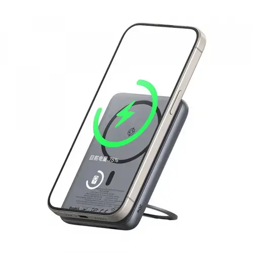 Baterie Externa Wireless McDodo MC-8361 Meta, 5000mAh, 20W, PD + FQI, 1 x QI - 1 x USB-C (Gri)