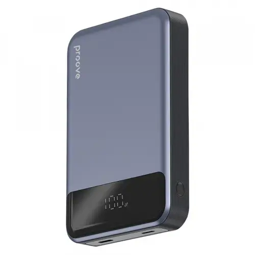 Baterie Externa Wireless Proove Hoodman PBH120010003, 10000mAh, 20W, PD + FQI, 1 x QI - 1 x USB-C (Gri)
