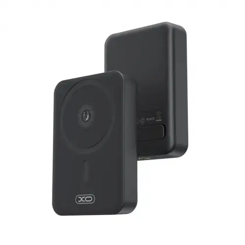 Baterie Externa Wireless XO Design PR231, 10000mAh, 20W, PD + FQI, 1 x QI - 1 x USB-C (Negru)