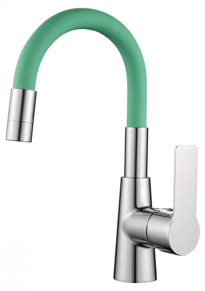 Baterie Inter Ceramic - Alisado, 124211 7113LG, cu cioc flexibil, verde deschis