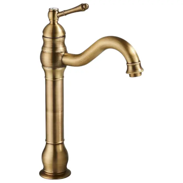Baterie Lavoar Chiuveta Baie, BisDesign , Finisaj Bronz Antichizat, Dimensiune 33 cm