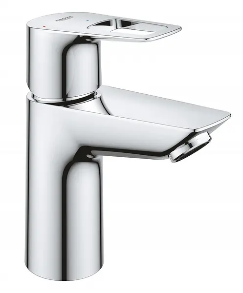 Baterie lavoar Grohe Bauloop 23883001, 3/8, marimea S, pornire pe rece, cartus ceramic, evacuare push to open, Crom