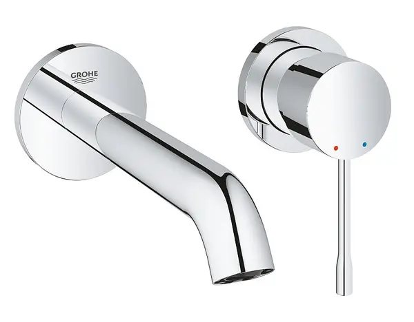 Baterie lavoar Grohe Essence 19408001, montare pe perete, monocomanda, marimea M, necesita set fixare, Crom