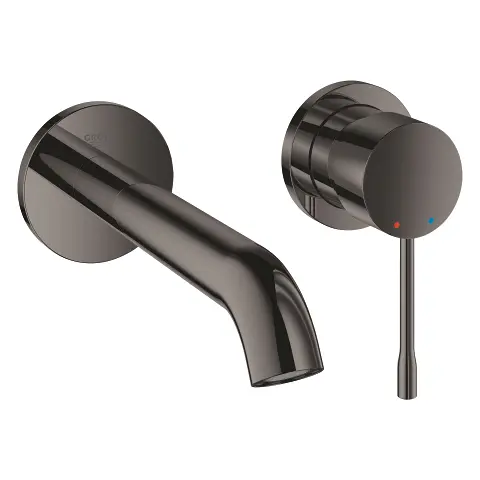 Baterie lavoar Grohe Essence 19408A01, montare pe perete, monocomanda, marimea M, necesita set fixare, lucios, Hard Graphite