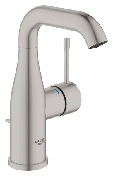 Baterie lavoar Grohe Essence 24173DC1, marime M, 193 mm, ventil, Otel satinat